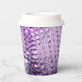 Paarse en roze legant gebeiteld papieren bekers (Achterkant)