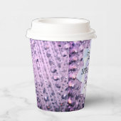 Paarse en roze legant gebeiteld papieren bekers (Rechts)