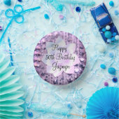 Paarse en roze legant gebeiteld papieren kommen (Feest)