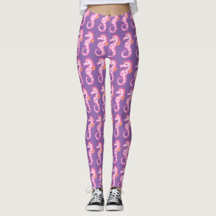 Paarse en roze Leggings