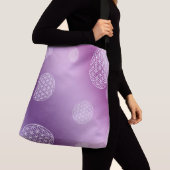 Paarse en roze levensloop crossbody tas (Dichtbij)
