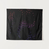Paarse en roze lichten wandkleed (Voorkant (horizontaal))