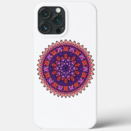 Paarse en roze mandala Case-Mate iPhone case