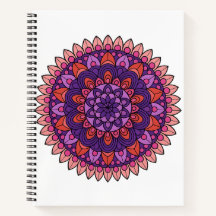 Paarse en roze mandala