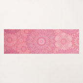 Paarse en Roze Mandala Print Dual-Sided Yoga Mat (Achterkant (horizontaal))