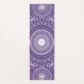 Paarse en Roze Mandala Print Dual-Sided Yoga Mat (Voorkant)