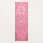 Paarse en Roze Mandala Print Dual-Sided Yoga Mat (Achterkant)