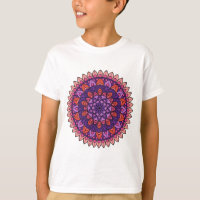 Paarse en roze mandala