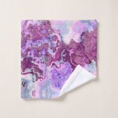Paarse en roze marmer Stone textuur Bad Handdoek (Wasdoekje)