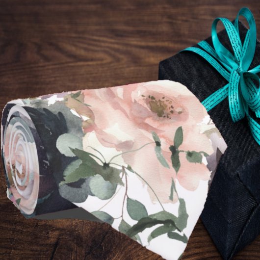 Paarse en roze mauve bloemen bloemensier halsdoek stropdas