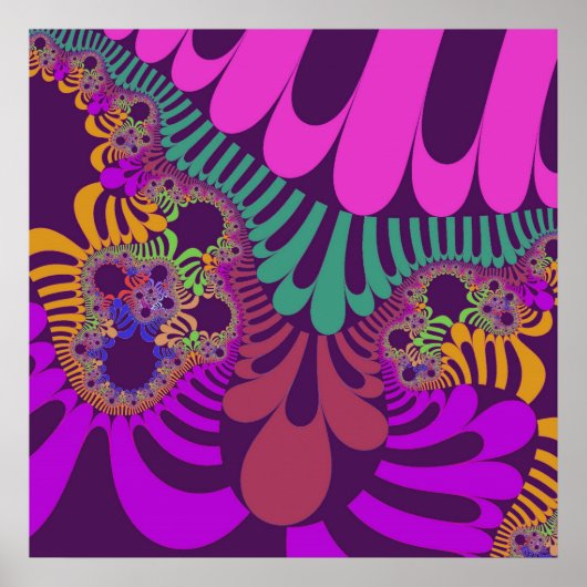 Paarse en Roze Mod Poster (Voorkant)