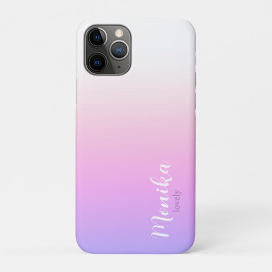 Paarse en roze ombre ontwerp Case-Mate iPhone case (Achterkant)