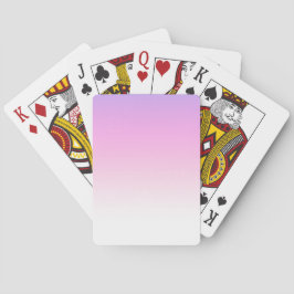 Paarse en roze ombre ontwerp fleece deken pokerkaarten