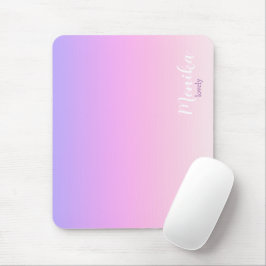 Paarse en roze ombre ontwerp iPad air hoes Muismat