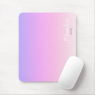 Paarse en roze ombre ontwerp iPad air hoes Muismat