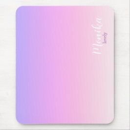Paarse en roze ombre ontwerp iPad air hoes Muismat