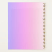 Paarse en roze ombre-ontwerp planner (Achterkant)