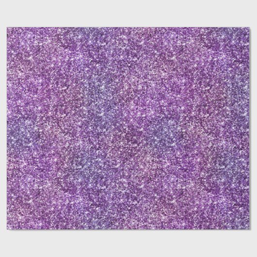 Paarse en roze oogstgradiënt glitter cadeaupapier (Vlak)