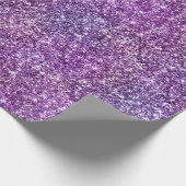 Paarse en roze oogstgradiënt glitter cadeaupapier (Hoek)