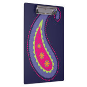 Paarse en Roze Paisley Klembord (Rechts)
