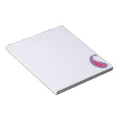 Paarse en Roze Paisley Notitieblok (Schuin)