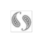 Paarse en Roze Paisley Rubberstempel (Afrduk)