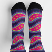 Paarse en Roze Paisley Sokken (Top)
