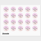 Paarse en roze pasta ombre Sweet 16 Sticker (Vel)