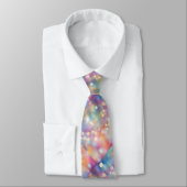 Paarse en Roze Pastel Sparkly Feestelijk Stropdas (Gebonden)