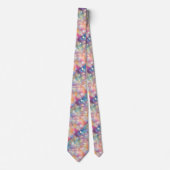 Paarse en Roze Pastel Sparkly Feestelijk Stropdas (Voorkant)