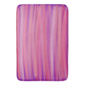 Paarse en roze penseelstreken badmat (Voorkant Verticaal)