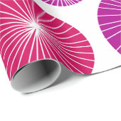 Paarse en roze pinwielen cadeaupapier (Rol Hoek)