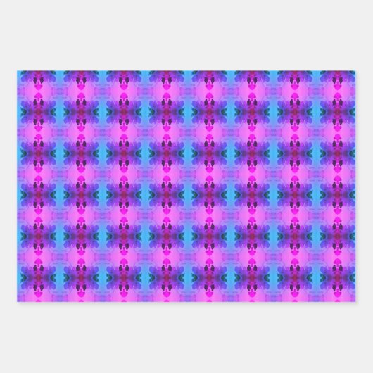 Paarse en roze plankvoering of ladevoering inpakpapier vel (Voorkant 2)