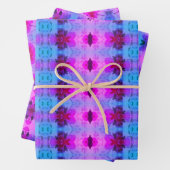 Paarse en roze plankvoering of ladevoering inpakpapier vel (In situ)