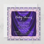 Paarse en roze Princess Tutu Ballerina Douche Kaart (Achterkant)