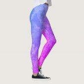 Paarse en roze regenboogontwerp Leggings (Rechts)