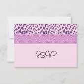 Paarse en roze RSVP (Voorkant)