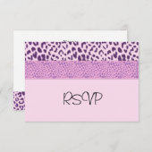 Paarse en roze RSVP (Voorkant / Achterkant)
