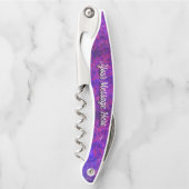 Paarse en roze schroef kurkentrekker (Voorkant)