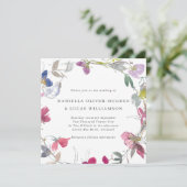 Paarse en roze snoepdop kaart (Staand voorkant)