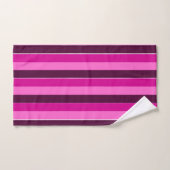 Paarse en roze strepen bad handdoek (Handdoek)