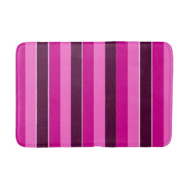 Paarse en roze strepen badmat
