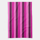 Paarse en roze strepen theedoek (Verticaal)