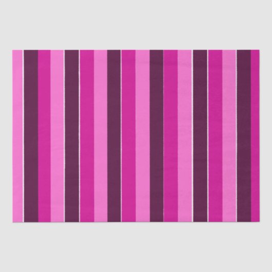Paarse en roze strepen tissuepapier (Voorkant)