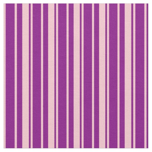 Paarse en roze strippatroon stof (Close Up)
