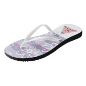 Paarse en roze Teenslippers voor volwassen vrouwen (Schuin)