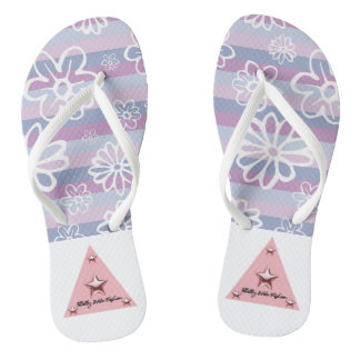 Paarse en roze Teenslippers voor volwassen vrouwen
