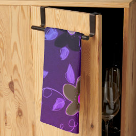 Paarse en roze theedoek