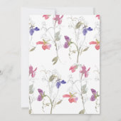 Paarse en roze uitnodiging tot weddenschappen (Achterkant)