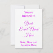 Paarse en roze ventilator kaart (Achterkant)